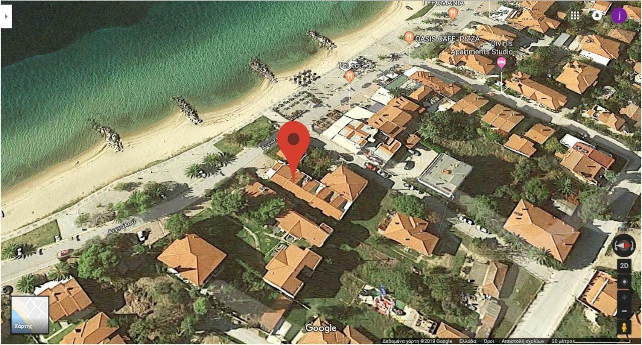 Cute Maisonette No2 On Coastal Sidewalk Nikiti  Exterior photo